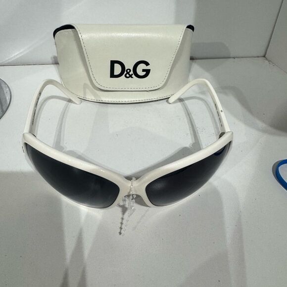 Dolce & Gabbana White Frame Sunglasses main image 5